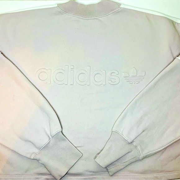 Adidas Original Women’s Cropped Sweatshirt in Ice Purple/Lilac Si… - Picture 9 of 11